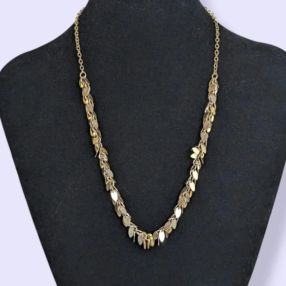 (2/$20) Vintage Avon Shaggy Gold Tone Necklace - Picture 1 of 6